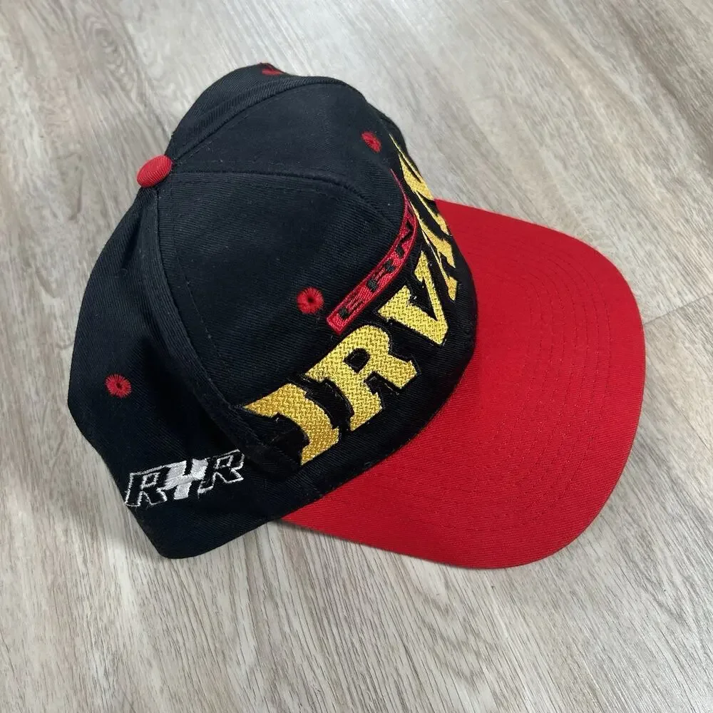 Vintage Ernie Irvan NASCAR Hat Snapback Black Red Racing KC Cap‎